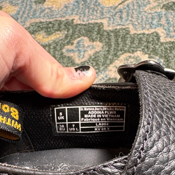 Dr. Martens Black Platform Mary Jane Flats - Picture 4 of 5